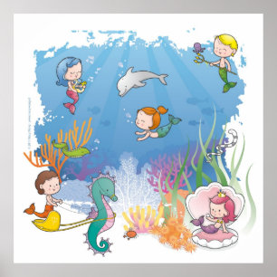 Poster Sous la mer