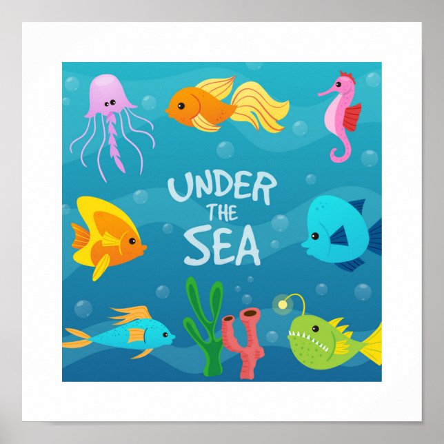 Poster sous la mer (Devant)