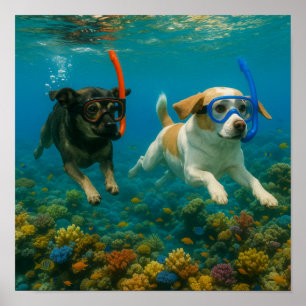 Poster "Sous la mer"