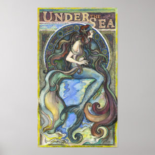 Poster "Sous la mer" - 16,50" x 11,00", affiche/papier