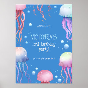 Poster Sous la mer Anniversaire Bienvenue