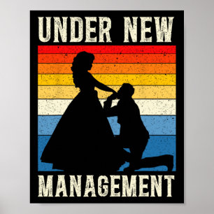 Poster Sous la nouvelle gestion Groom Mariage Bachelor Pa