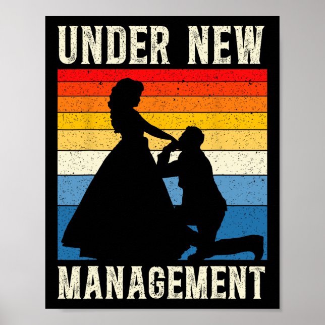 Poster Sous la nouvelle gestion Groom Mariage Bachelor Pa (Devant)