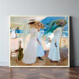 Poster Sous l'aile, Joaquín Sorolla