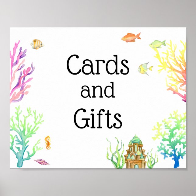 Poster Sous le panneau Carte de Mer et Cadeaux (Devant)