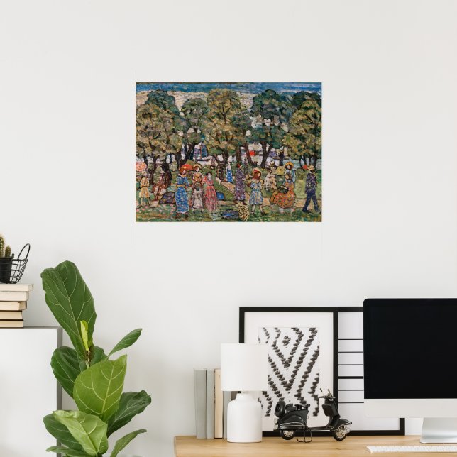 Poster Sous les arbres de Maurice Prendergast, Art (Bureau à domicile)