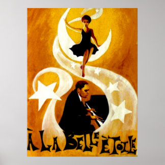 Poster Sous Les Belles Étoiles Sur Toile