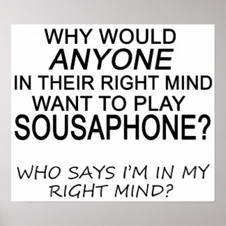 Poster Sousaphone à droite