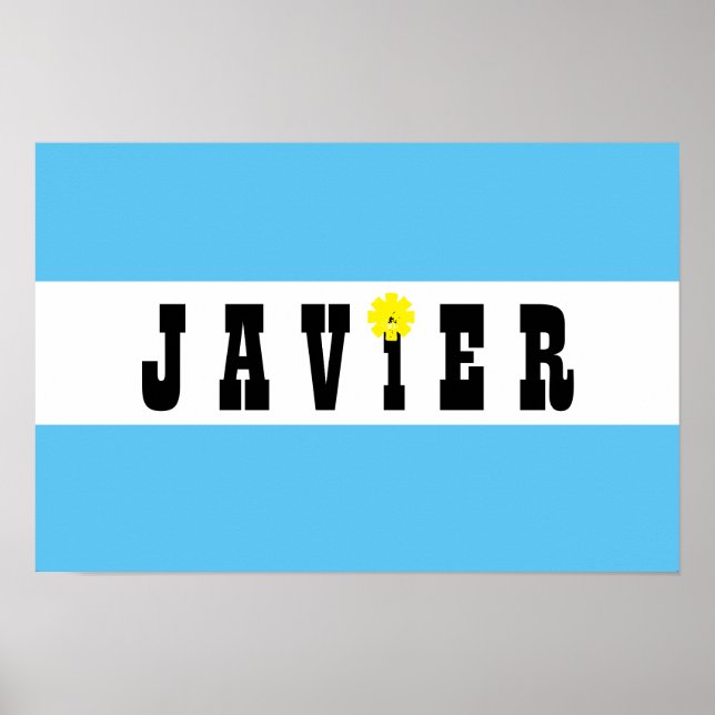 Poster Soutenez Javier Milei Président de l'Argentine Oui (Devant)