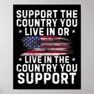 Poster Soutenez le pays dans lequel vous vivez ou soutene