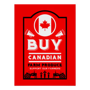 Poster Soutenez les agriculteurs canadiens