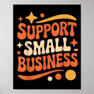 Poster Soutenez les petites entreprises Shop Local Empowe