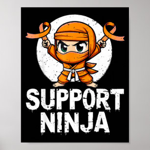 Poster Soutenez Ninja La sclérose en plaques de sensibili