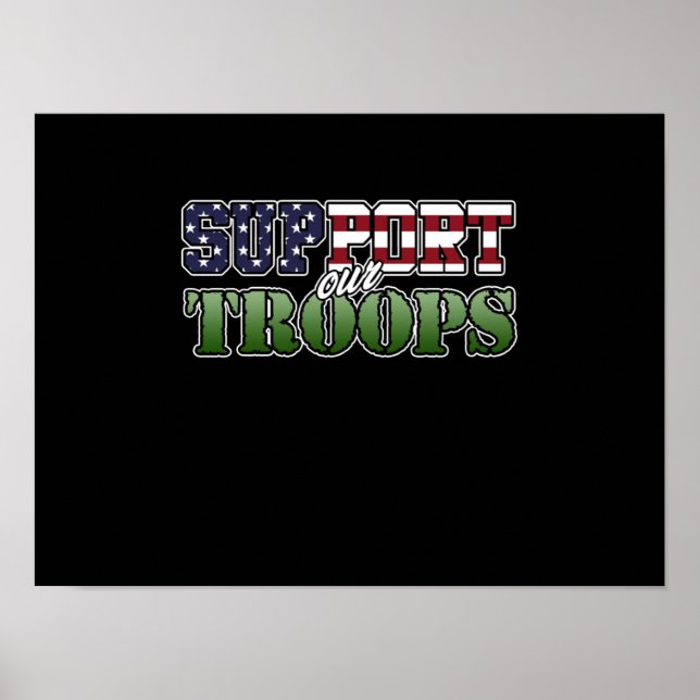 Poster Soutenez nos troupes d'anciens combattants Joyeux  (Devant)