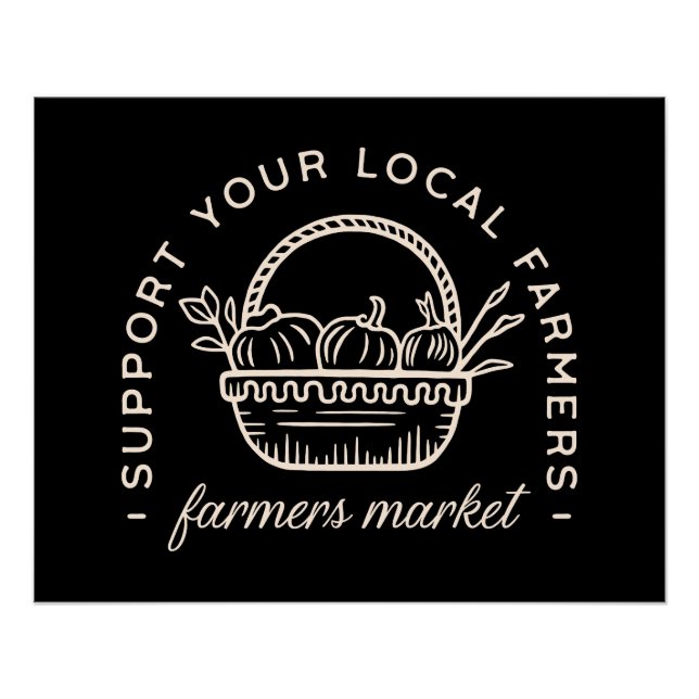 Poster Soutenez vos agriculteurs locaux (Devant)