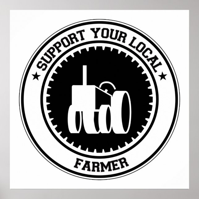 Poster Soutenez votre agriculteur local (Devant)