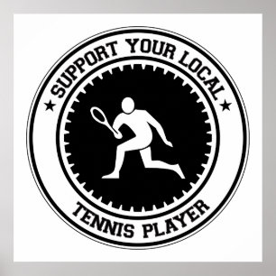 Poster Soutenez votre joueur de tennis local