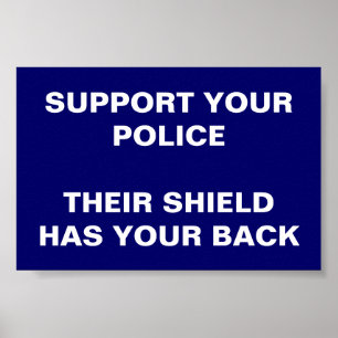 POSTER SOUTENEZ VOTRE POLICE