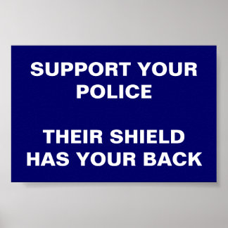 POSTER SOUTENEZ VOTRE POLICE