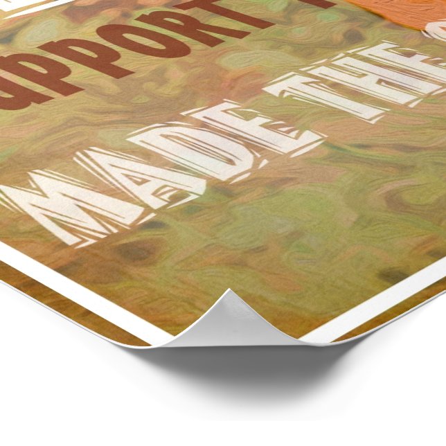 Poster Soutenez votre poulet local par Heather Saulsbury (Coin)