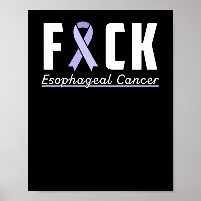 Poster Soutenir la sensibilisation au cancer de l'oesopha (Devant)