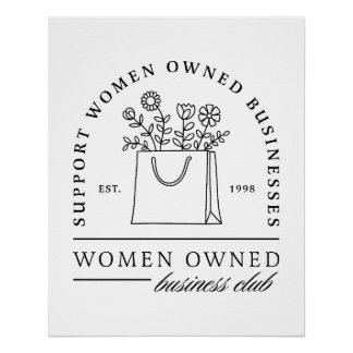 Poster Soutenir les entreprises appartenant à des femmes 