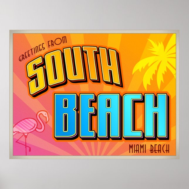 poster SOUTH BEACH (Devant)