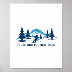 Poster South Bristol New York Ski Resort _1