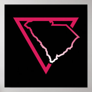 Poster south carolina pink triangle
