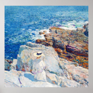 Poster South Ledges, Appledore par Childe Hassam