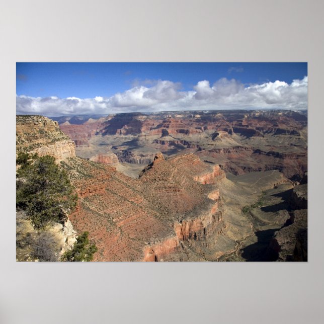 Poster South Rim vue sur le Grand Canyon, Arizona, (Devant)