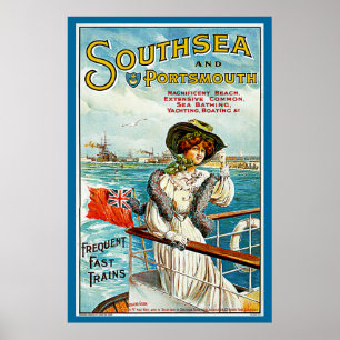 Poster Southsea and Portsmouth