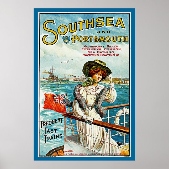 Poster Southsea et Portsmouth (Devant)