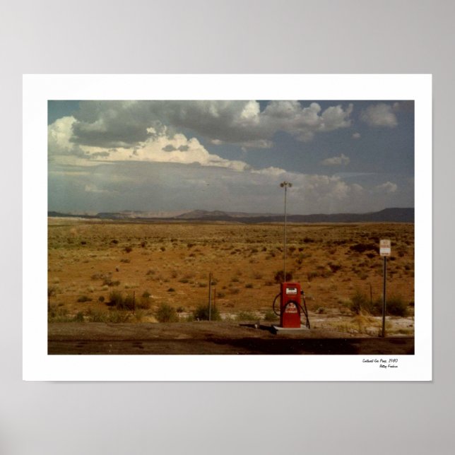 Poster Southwest Gas Pump 1980 photo (Devant)