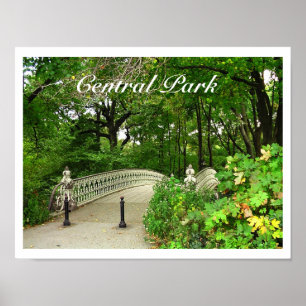 Poster Southwest Réservoir Bridge Central Park, NYC