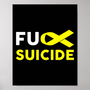 Poster Soutien à la sensibilisation au suicide Cadeau au
