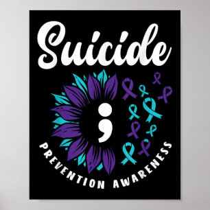 Poster Soutien à la sensibilisation au suicide Prévention