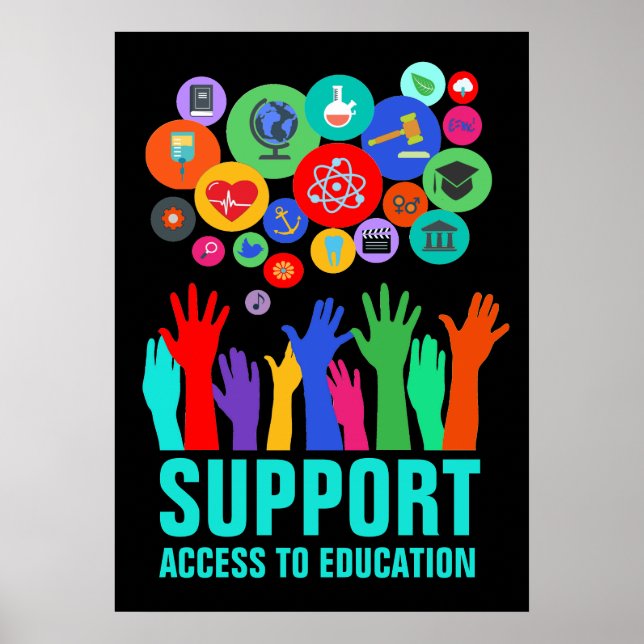 Poster Soutien Accès À L'Éducation Réforme De L'Éducation (Devant)