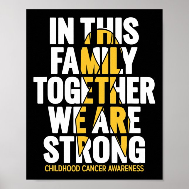 Poster Soutien au cancer de l'enfance (Devant)