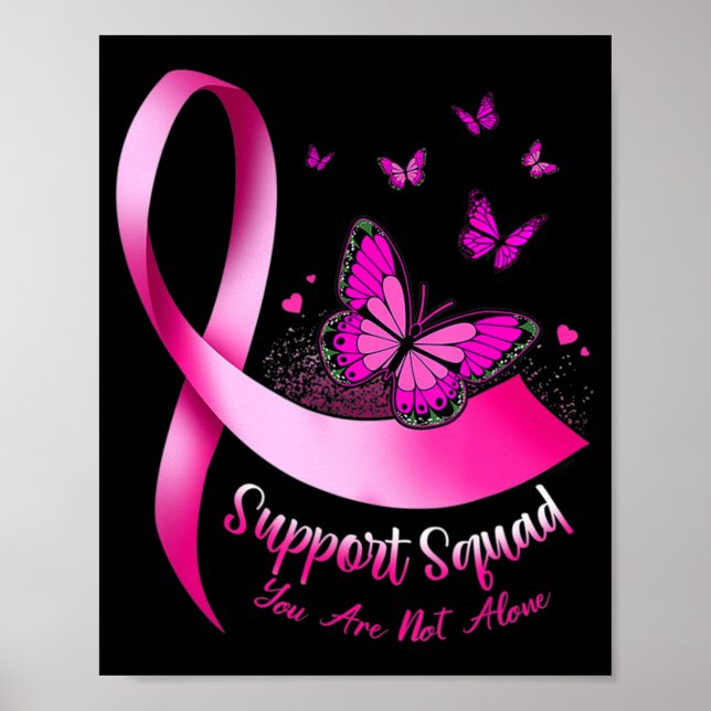 Poster Soutien aux papillons de femme Escadron Cancer du  (Devant)