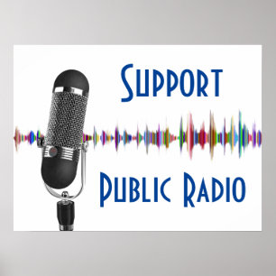 Poster Soutien de la radio publique