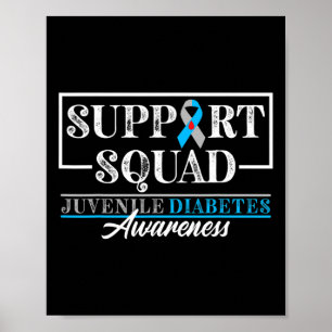 Poster Soutien de l'équipe de sensibilisation I Jeune T1d