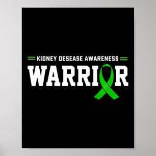 Poster Soutien du guerrier de sensibilisation à la maladi