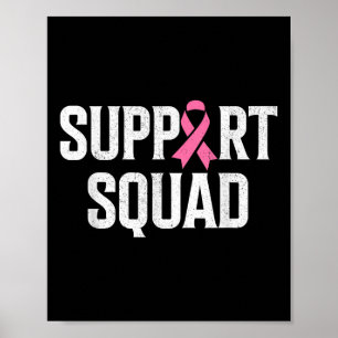 Poster Soutien du guerrier du cancer du sein Équipe du ca