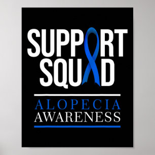 Poster Soutien Équipe Alopécie Sensibilisation Perte de c