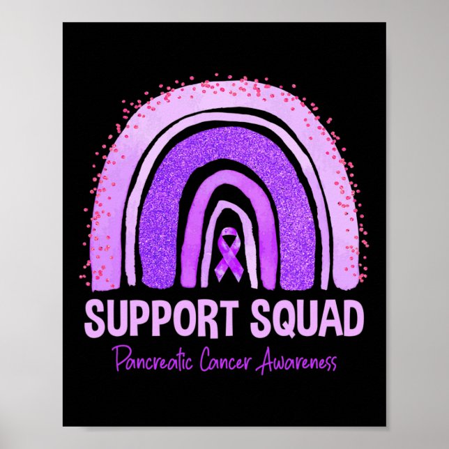 Poster Soutien Escouade Pancréatique Cancer Sensibilisati (Devant)