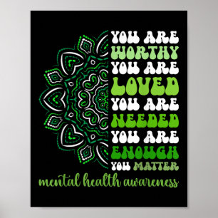 Poster Soutien Motivationnel Guerrier Sensibilisation à l
