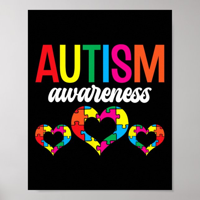 Poster Soutien sensibilisation sur l'autisme Autistes Aut (Devant)