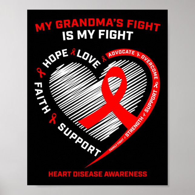 Poster Soutien vestimentaire Grand-mère Médecine du coeur (Devant)