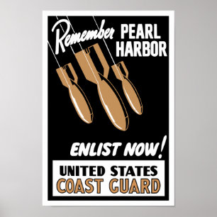 Poster Souvenez-vous de Pearl Harbor Inscrivez-vous maint